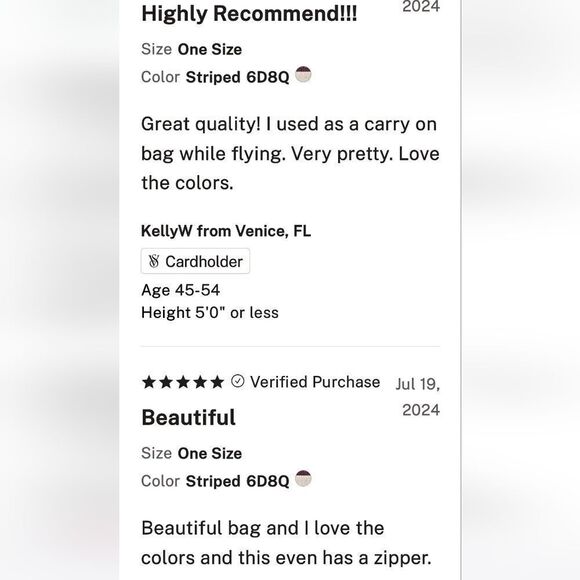 Victoria's Secret Striped Carry On Large Canvas Zipper Beach Tote NEW MSRP $49 - Picture 12 of 14